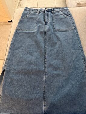 Women’s Blue Denim Long Skirt Jeans